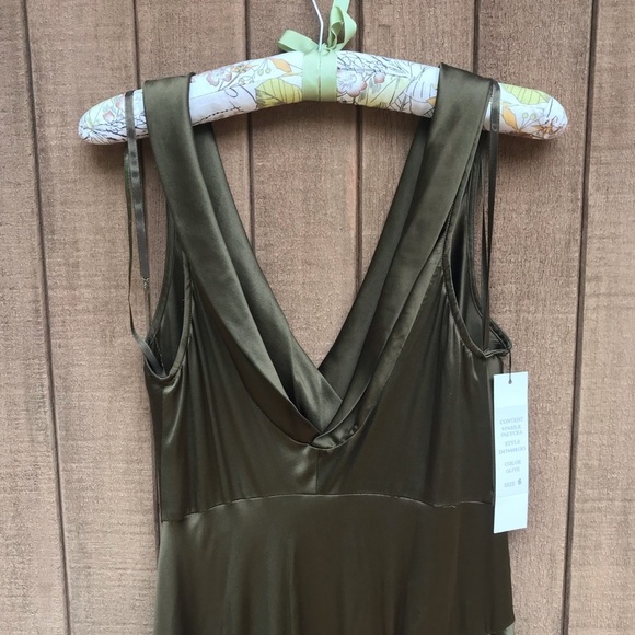 Diane von Furstenberg NEW Olive Silk Dress 6 XS - Picture 9 of 12